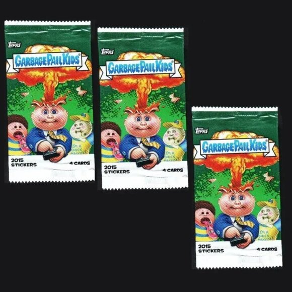 [NEW] (3-PACK) GARBAGE PAIL KIDS PACKS  ** 2015 * TOPPS CARDS SEALED COLLECTIBLE - Picture 1 of 2